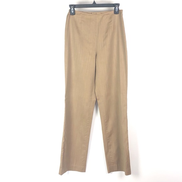 Escada Pants - 🌸 Escada Vintage Women Flat Front Tan Pants 1127